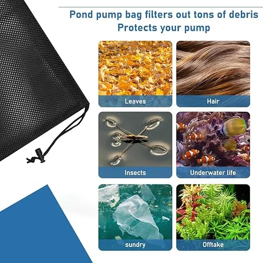 Pump Mesh Filter/Barrier Bag - 2 Pack by EQINI