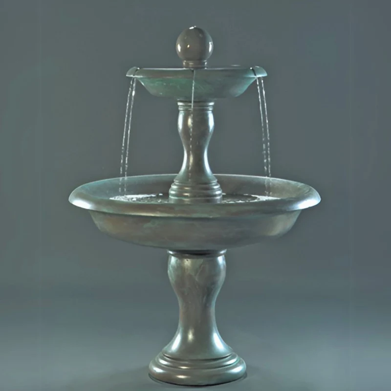 Perfetta 2-Tier Concrete Fountain - Fiore #LG109