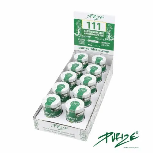PURIZE - BARATTOLO SUPER SOTTILE - 5.0 MM - ESPOSITORE PER VENDITA AL DETTAGLIO 10 PEZZI