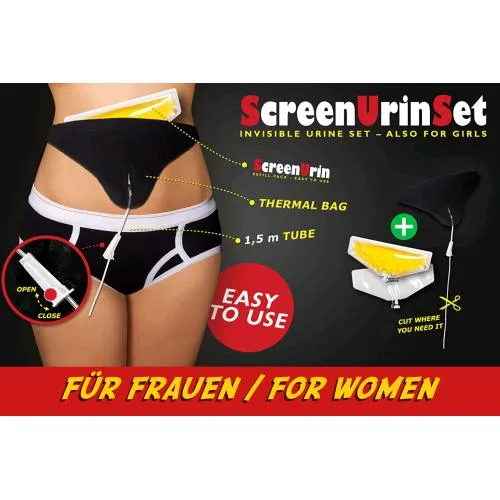 CLEANU - SET PER URINA CON SCHERMO - PER DONNA