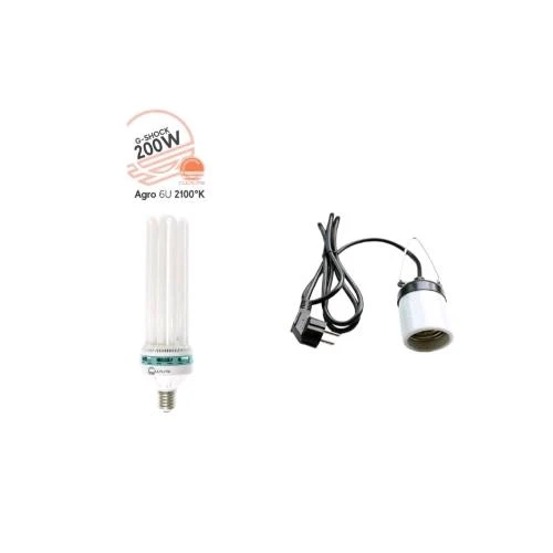 KIT COLTIVAZIONE PEPER 200W CFL AGRO