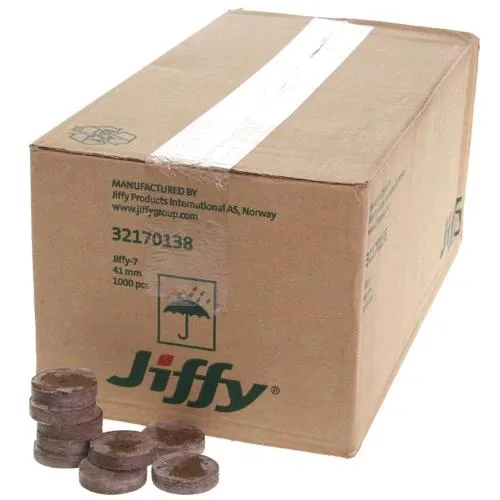 JIFFY TORBA PER GERMINAZIONE ?4,1CM H4.2CM - CON RETE COMPOSTABILE - 1000pz