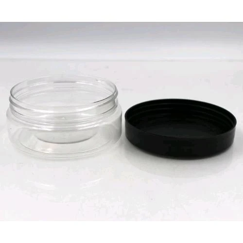 BARATTOLO IN PLASTICA CON TAPPO IN PLASTICA NERA
