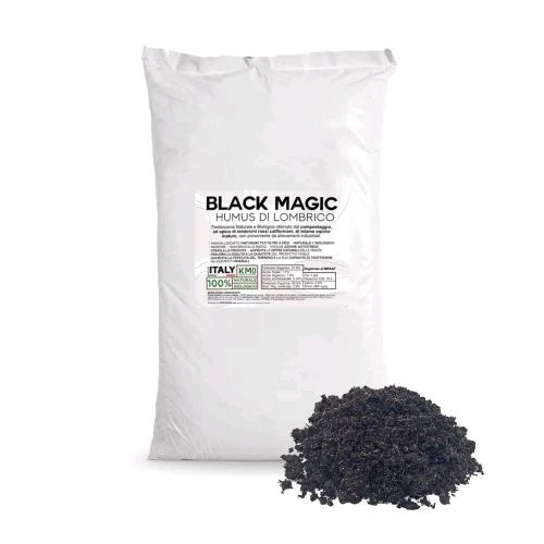 BLACK MAGIC - HUMUS DI VERME BIO - MADE IN ITALY - 10 KG