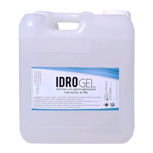 IDROGEL - GEL IGIENIZZANTE 70% ALCOOL - 5L