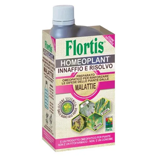 FLORTIS HOMEOPLANT - PREPARATO OMEOPATICO CONTRO LE MALATTIE DELLE PIANTE - 750ML