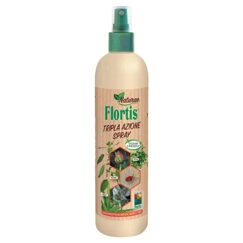 FLORTIS - SPRAY TRIPLA AZIONE - 500ML - TRIPEL AZIONE CONTRO INSETTI, ACARI E MALATTIE