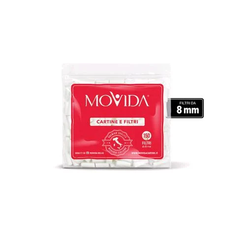 MOVIDA - FILTRO FUMATORI 65 BUSTE * 150 FILTRI CIASCUNO 8mm