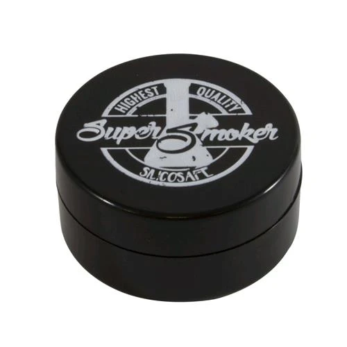 SUPERSMOKER - VASO IN SILICONE SILICOSAFE DOPPIO INSERTO 10ML - NERO