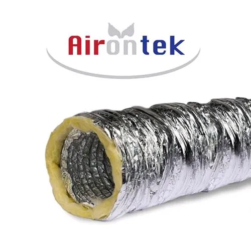 AIRONTEK - CANALIZZAZIONE FLESSIBILE IN ALLUMINIO INSONORIZZATA (/) 125 - BOX 10 MT