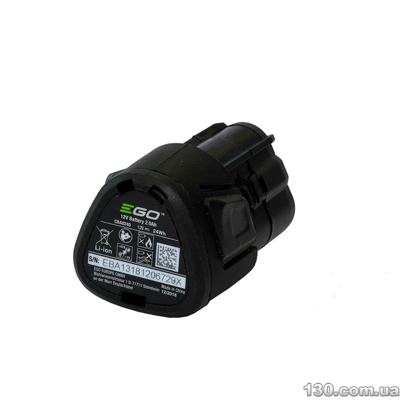 BATTERIA EGO CBA0240,CHT2001E 12V 2.0AH 0400123002