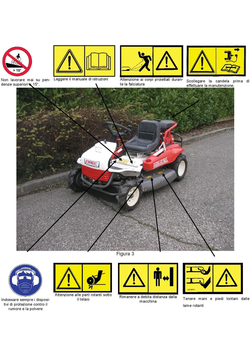Trattorino Rabbit Mower Orec RM83G