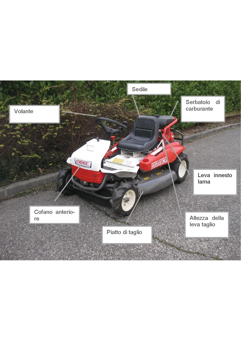 Trattorino Rabbit Mower Orec RM83G