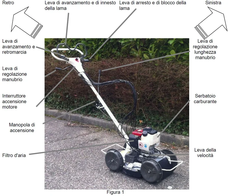 Rasaerba da pendenza Orec Spider Mower SP300 - trazione 4X4 manubrio regolabile e telescopico