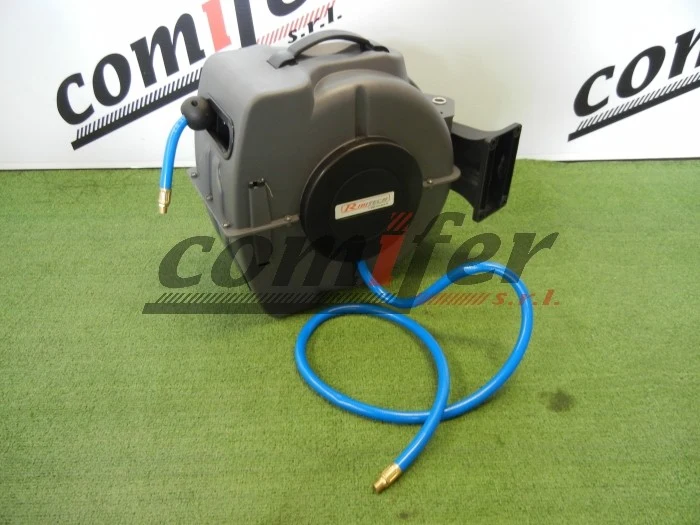 Avvolgitubo aria automatico 15 metri + 1,5 metri Ribimex PRDATR15