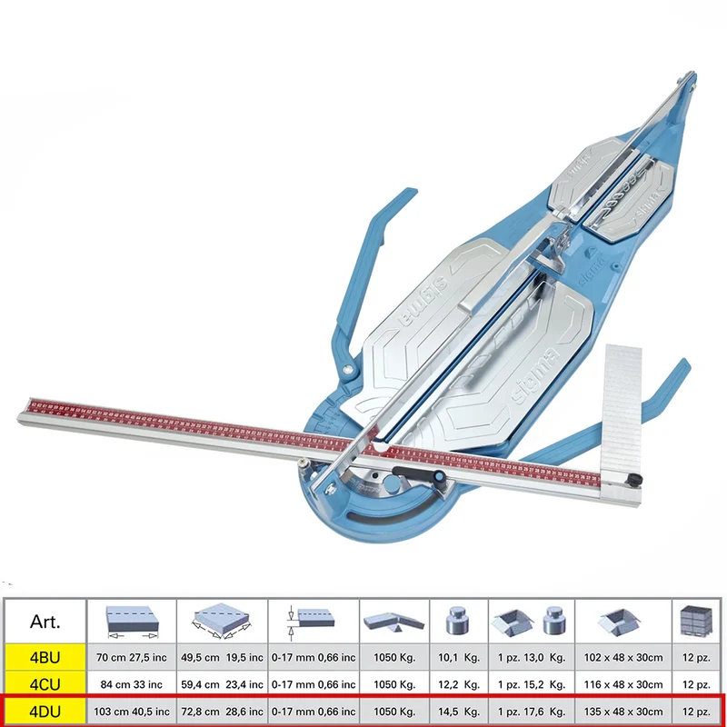 Sigma 4DU - Tagliapiastrelle incisione a trazione, taglio fino a 103 cm
