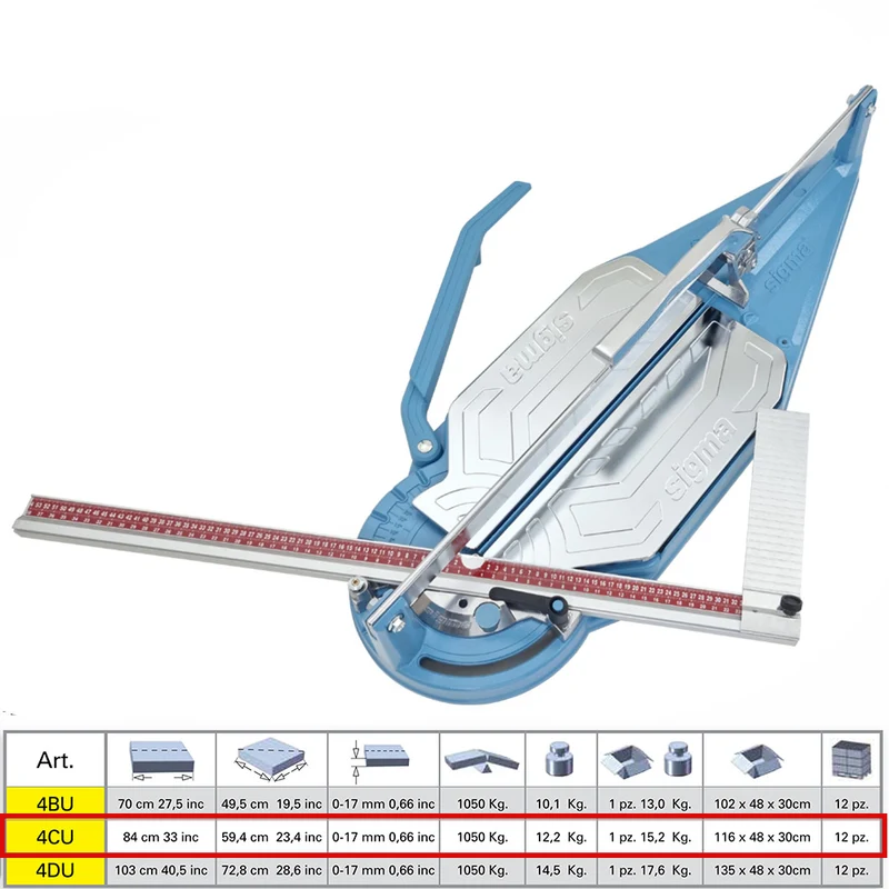 Sigma 4CU - Tagliapiastrelle incisione a trazione, taglio fino a 84 cm