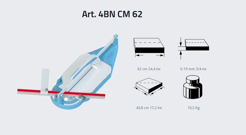 Sigma 4BN - Tagliapiastrelle a spinta 62 cm