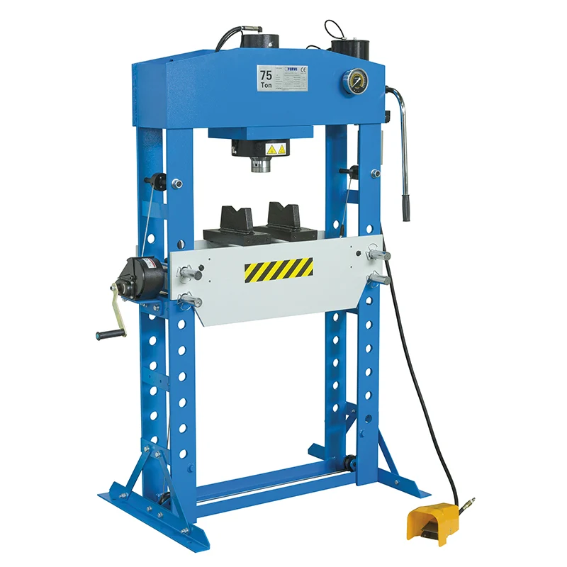 Fervi P001/75 - Pressa idraulica manuale e pneumatica