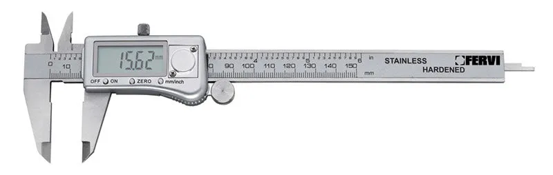 Fervi C033/200 - Calibro elettronico digitale inox