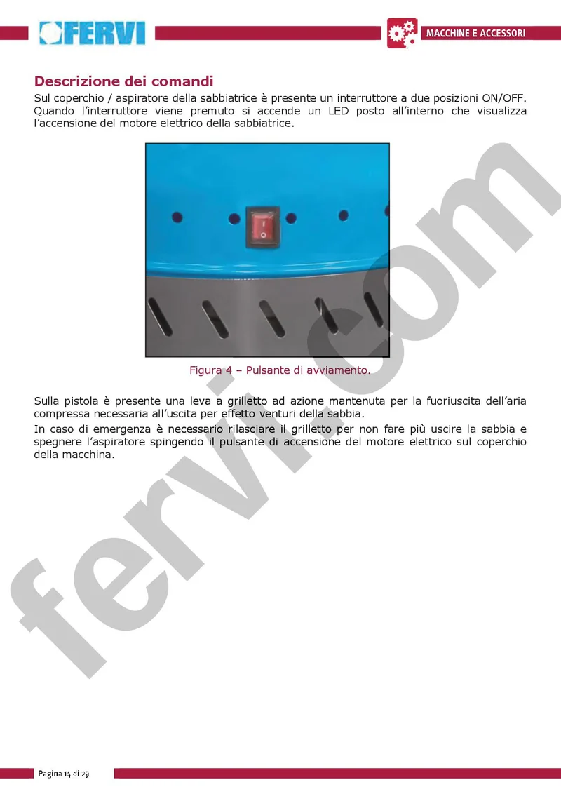 Fervi 0462 - Sabbiatrice per esterno con aspiratore