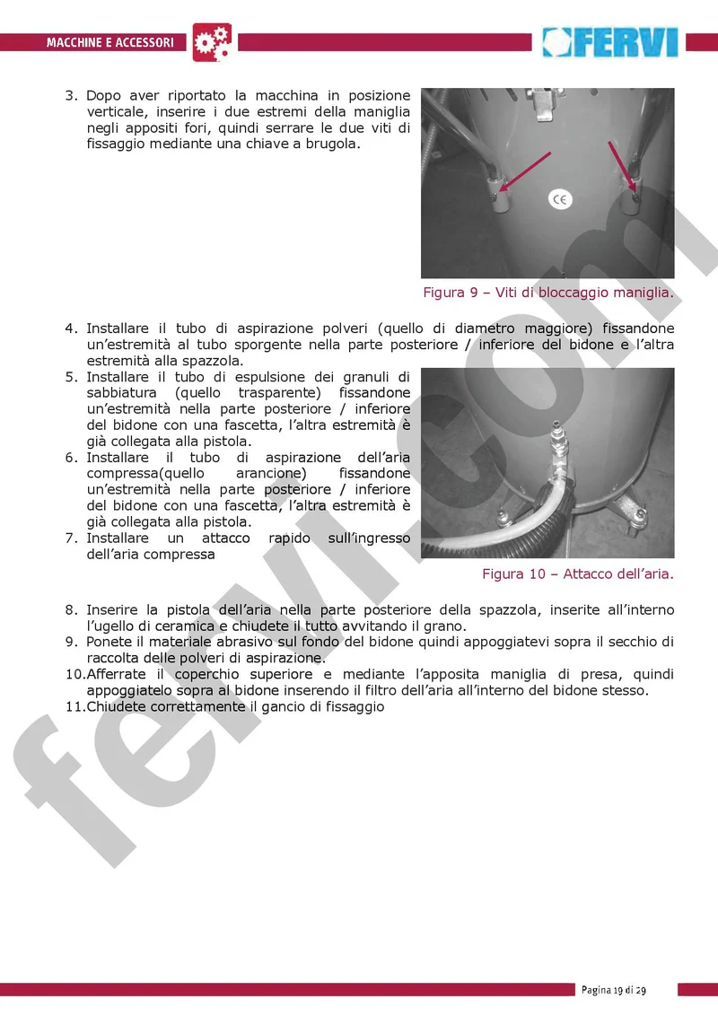 Fervi 0462 - Sabbiatrice per esterno con aspiratore