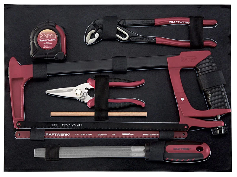 Valigetta cassetta attrezzi completa Kraftwerk AluPro 3946 (151 pz)