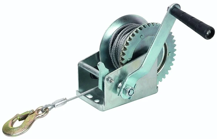 Verricello manuale 540 Kg Ribimex PRTRM1000 - cavo Ø 4,5mm x 10mt