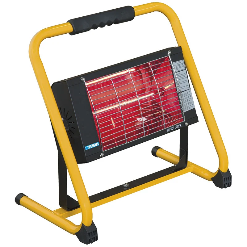 Fervi R609B - Riscaldatore elettrico a raggi infrarossi con supporto