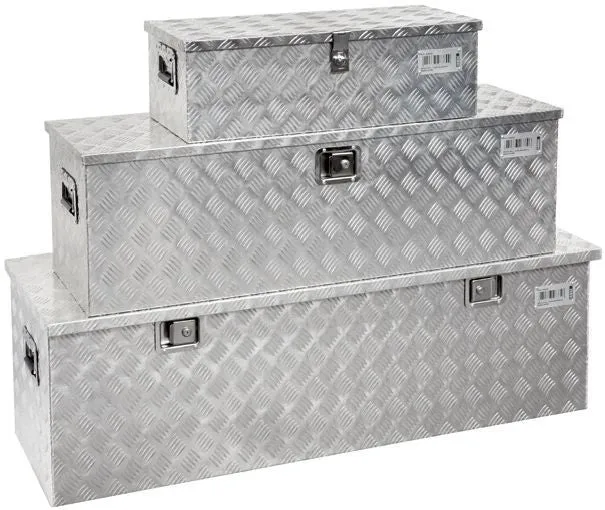 Fervi 0382 - Set 3 bauli in alluminio