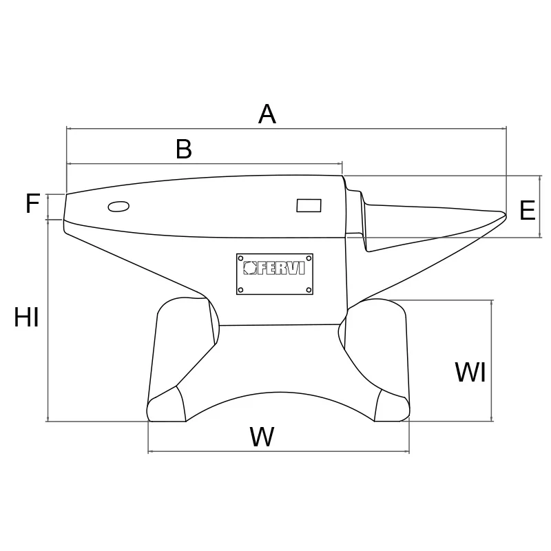 Fervi 0157/30 - Incudini in acciaio indurito c50