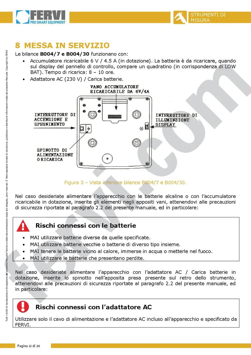 Fervi B004/30 - Bilancia elettronica digitale contapezzi ricaricabile