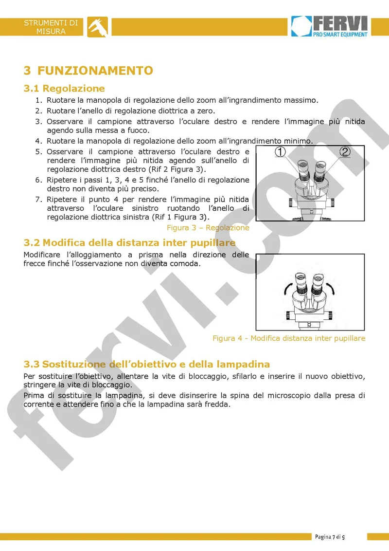 Fervi M069 - Microscopio stereoscopico