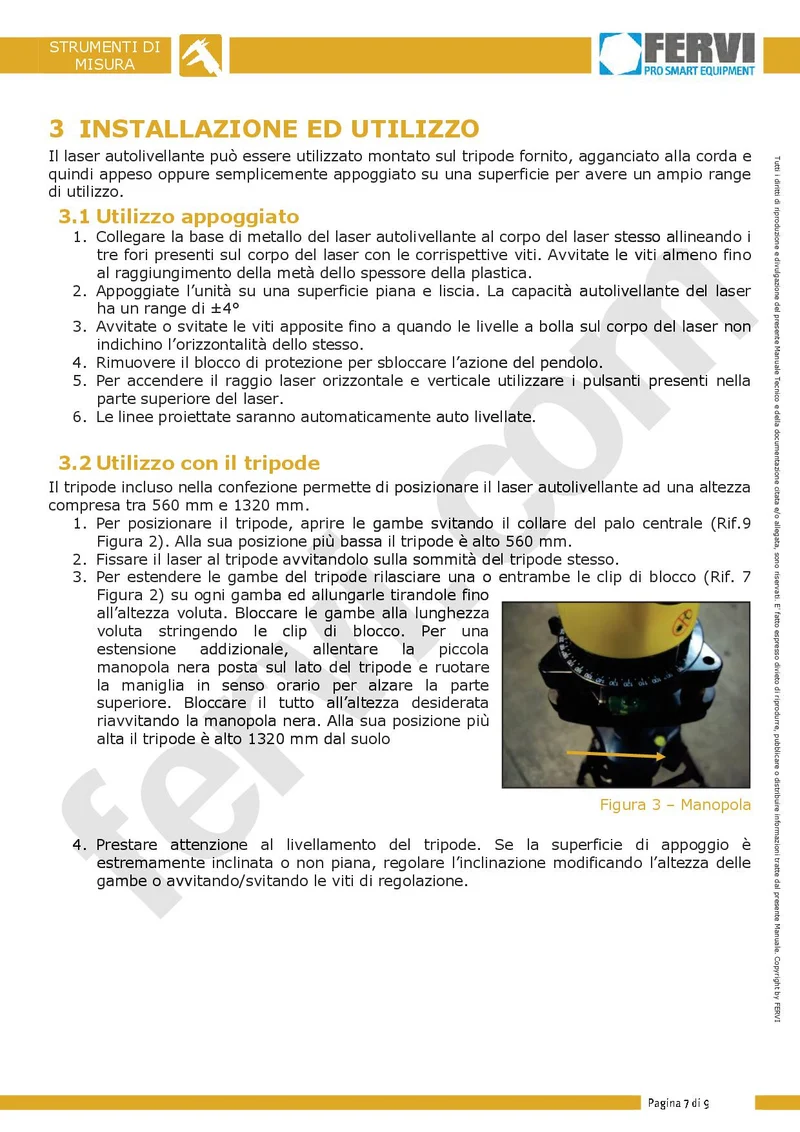 Fervi 0646/A - Laser autolivellante