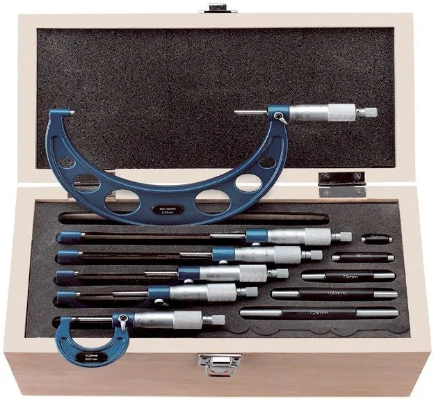 Fervi M033 - Assortimento micrometri centesimali per esterni