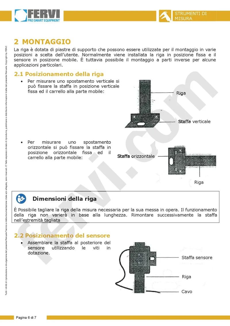 Fervi R100 - Riga con display digitale multifunzione 1000MM