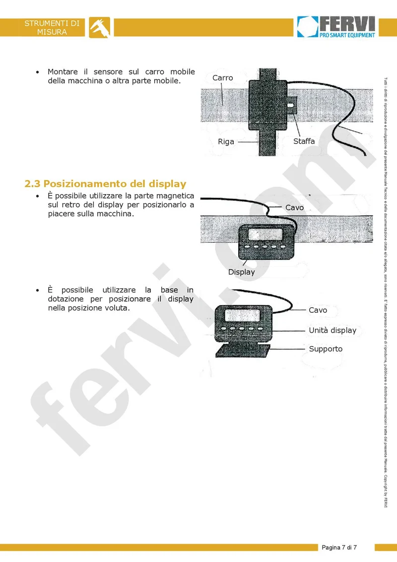 Fervi R060 - Riga con display digitale multifunzione