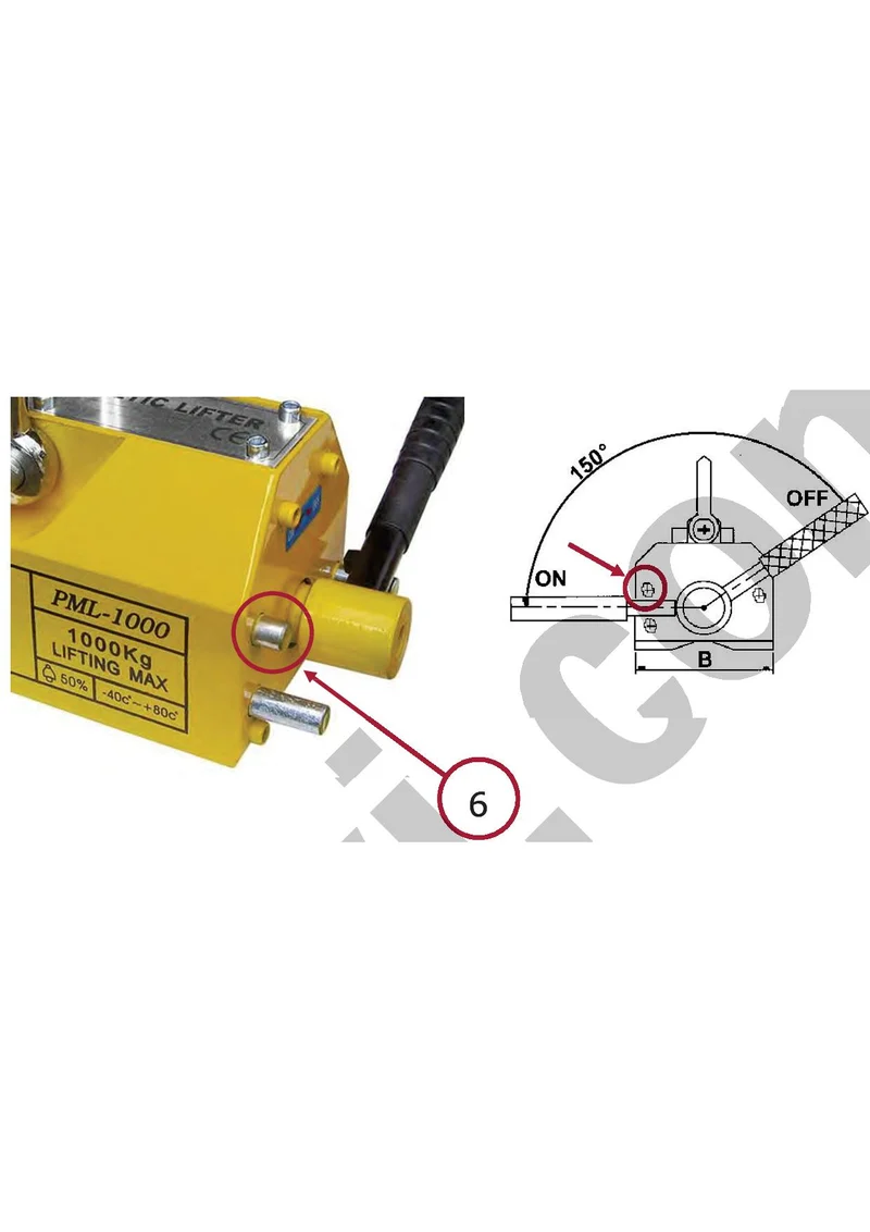 Fervi S0600 - Sollevatore magnetico