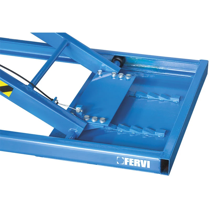 Fervi S013 - Sollevatore moto con pompa idraulica, capacità 600kg