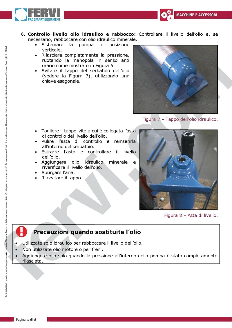 Fervi 0054/4 - Unità idraulica in kit