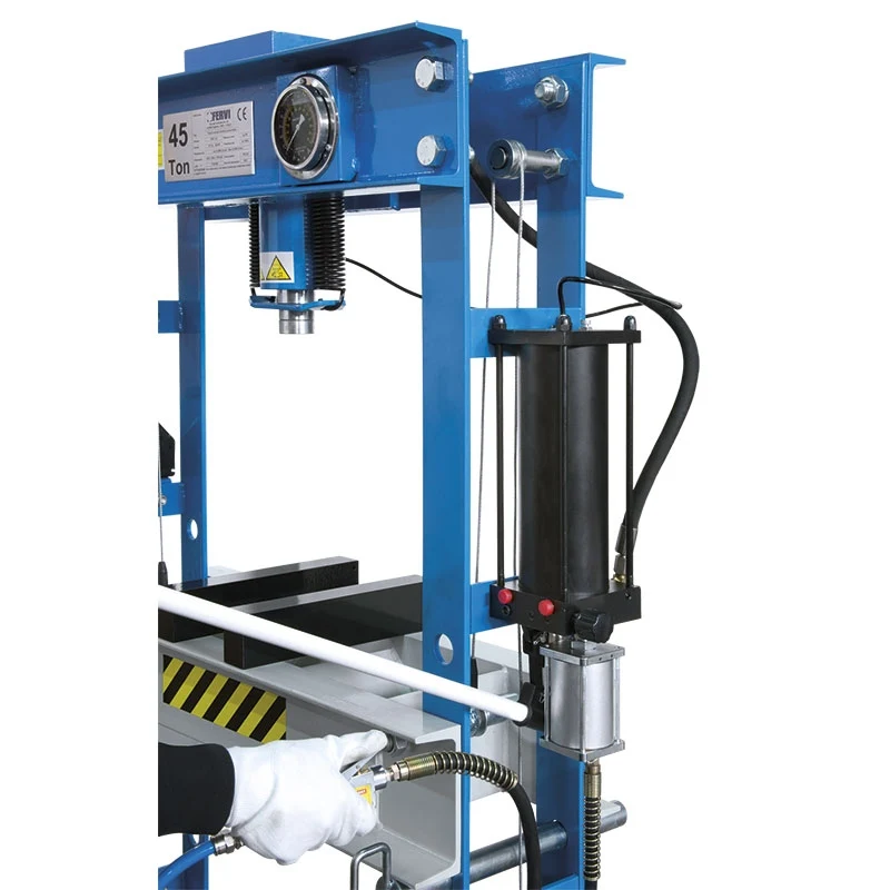 Fervi P001/45 - Pressa idraulica manuale e pneumatica
