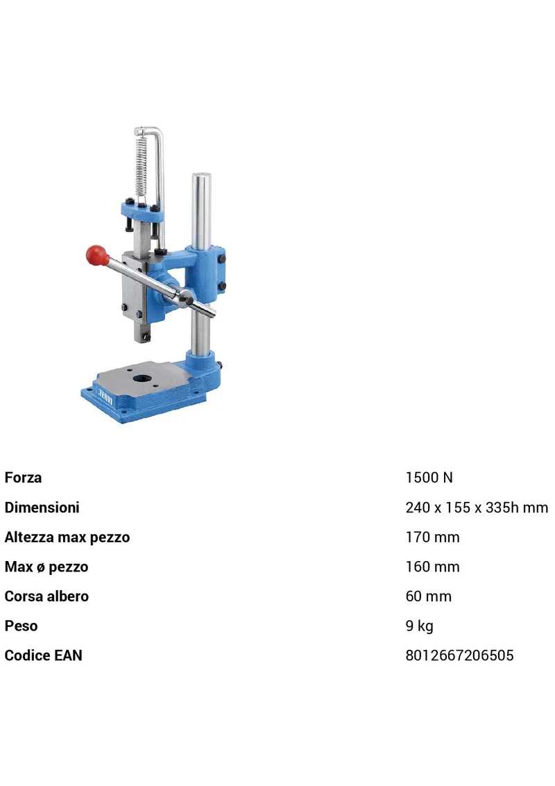 Fervi P028/07 - Pressa manuale