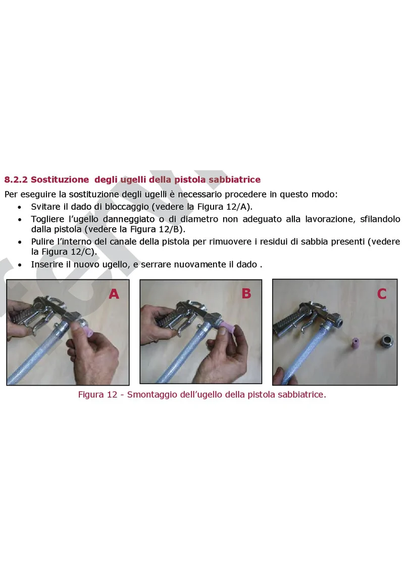 Fervi 0580 - Sabbiatrice da banco portatile per sabbiatura + pistola e guanti