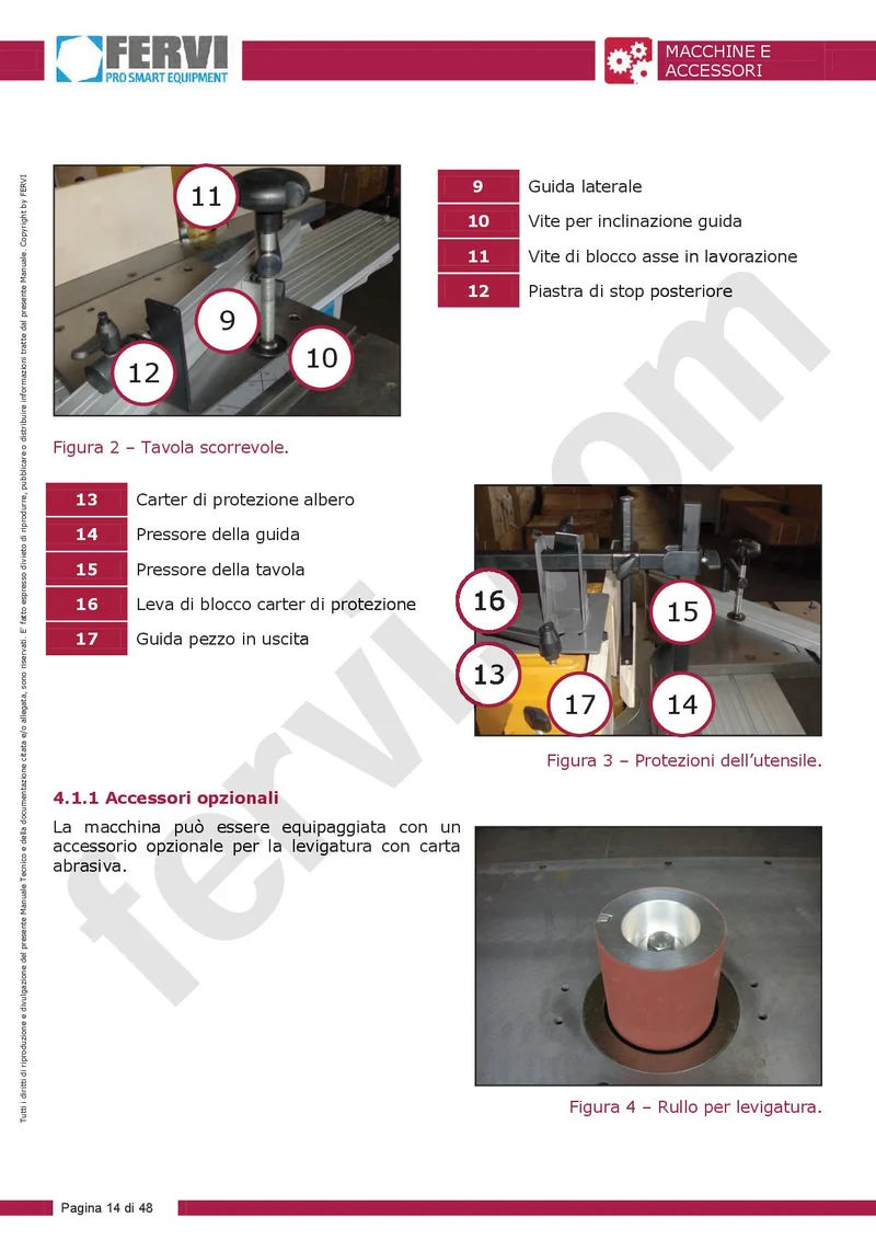 Fervi 0559 - 2 in 1 toupie e carteggiatrice a rullo