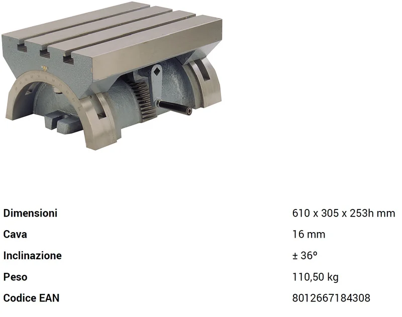 Fervi T004/600 - Tavola basculante