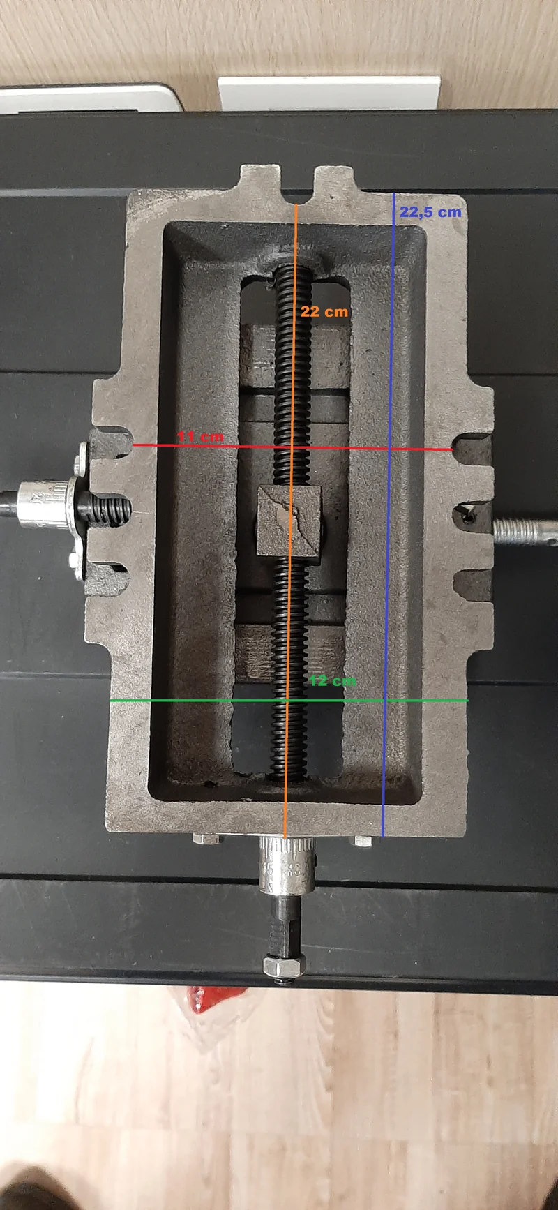 Fervi 0188/100 - Morsa a croce per trapano a colonna