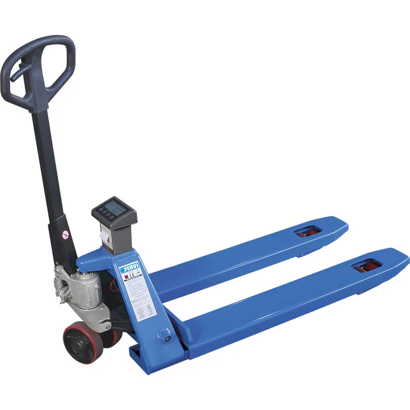 Fervi 0068/S - Transpallet pesatore con bilancia con stampante con OMAGGIO