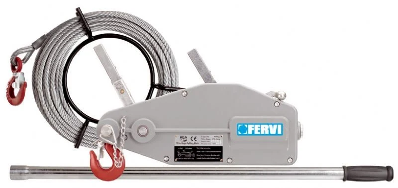 Fervi 0791/16 - Argano manuale a fune