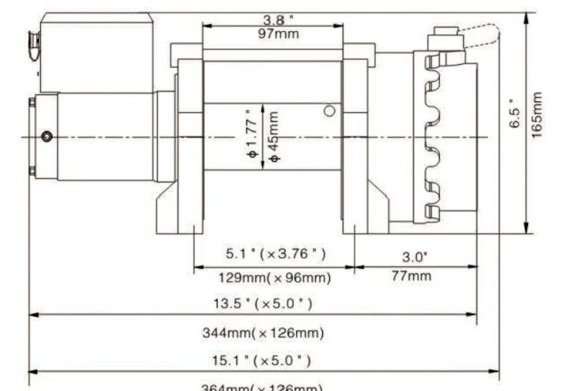 Fervi 0630/2200 - Argano elettrico a 12 v in corrente continua