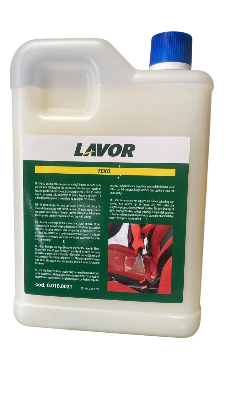 Detergente 2lt per tessuti/moquette Lavor Texil - 0.010.0031